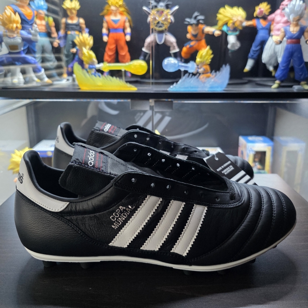 Adidas Copa Mundial Soccer Cleats Black Leather Germany 015110 Men US Size 11.5